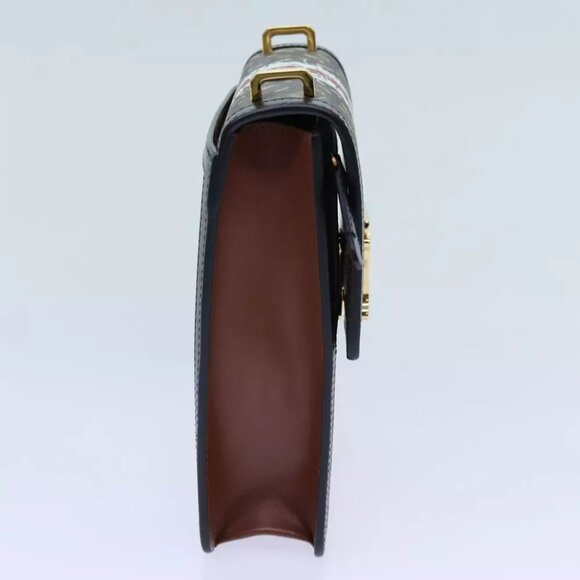 BURBERRY Shoulder Bag PVC Leather Brown Auth - Picture 6 of 7